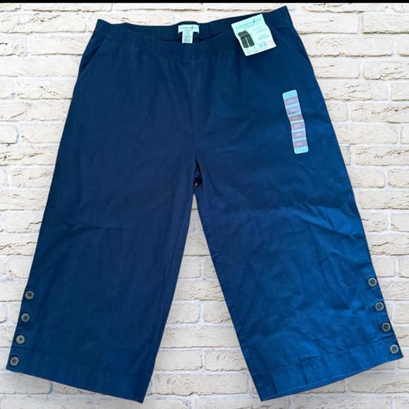 NWT Caribbean Joe NWT Cropped Wide Leg Beach Pants Size XXL - Picture 1 of 5